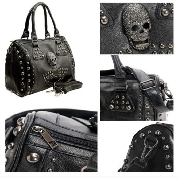 🆕️ Skull Handbag Large Capacity Gothic Style - Picture 3 of 4